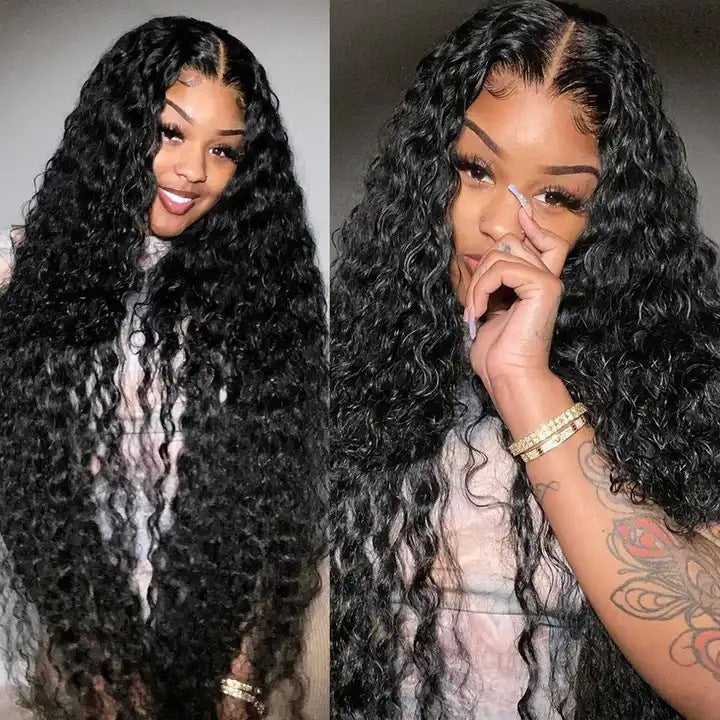 12A Water Wave Human Hair 13x4 Lace Front Wig