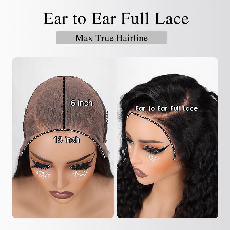30 Inch Straight Human Hair Wig 13x6 HD Lace Front Wig 250% Density Natural Color