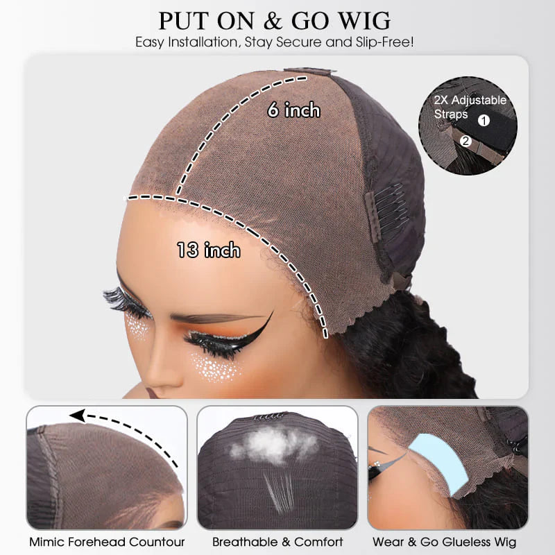30 Inch Straight Human Hair Wig 13x6 HD Lace Front Wig 250% Density Natural Color