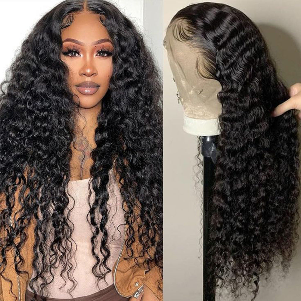 12A Water Wave Human Hair 13x4 Lace Front Wig