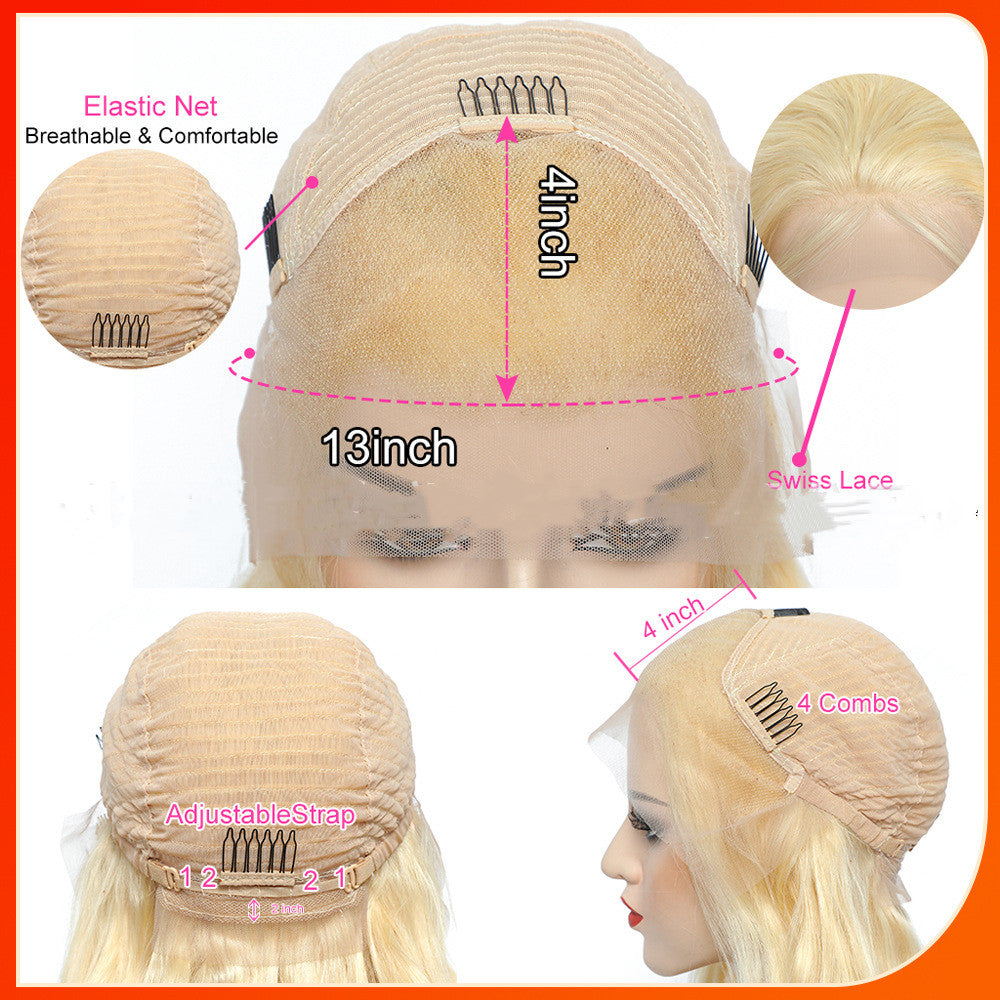 Straight Frontal Lace 13X4 Head Cover Lace Frontal Wig